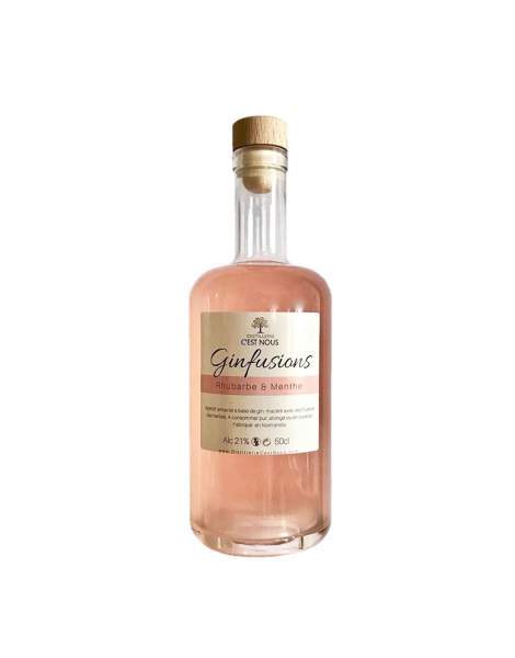 Ginfusion Rhubarbe & Menthe C'est nous 50cl 21%