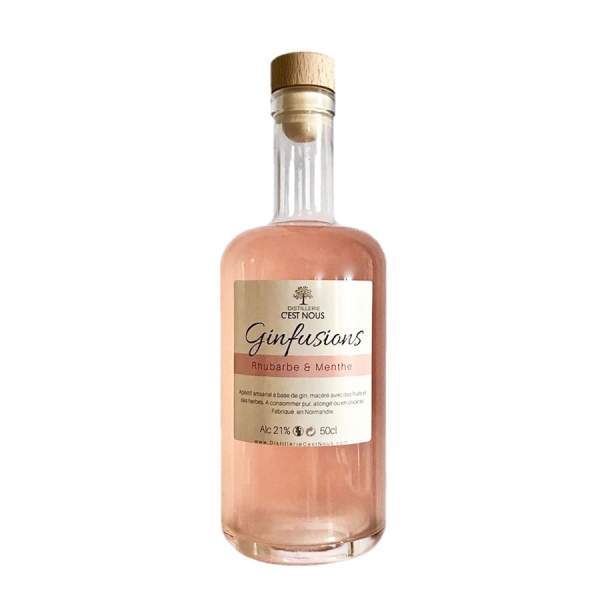 Ginfusion Rhubarbe & Menthe C'est nous 50cl 21%