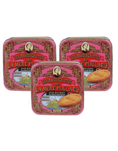 Lot de grandes galettes Mère Poulard 3x200g