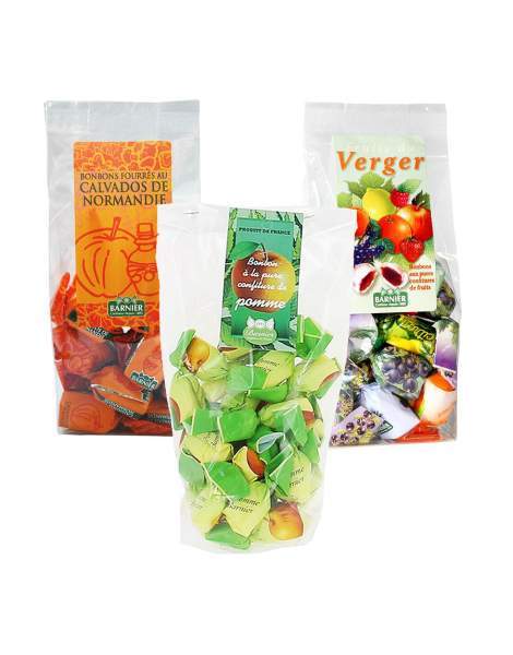 Sachet bonbons fruits du verger Barnier 200 gr