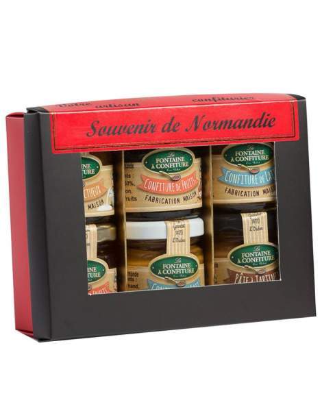 Coffret de 6 pots de tartinables de 40g La Fontaine à Confiture