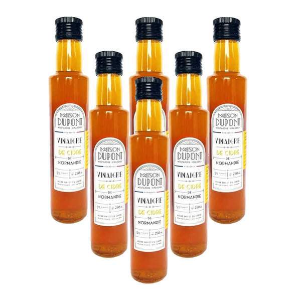 Vinaigre de cidre non pasteurisé sans sulfite 1L par 6