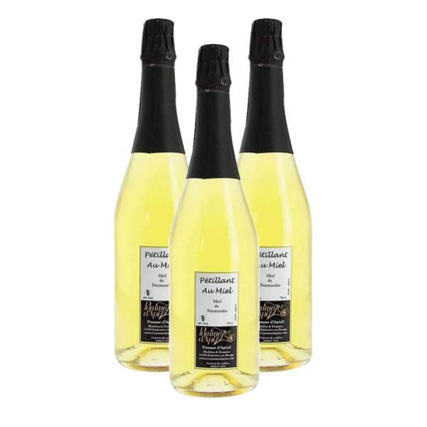 lot 3 Hydromel Pétillant au miel de Normandie 3x75cl 9%