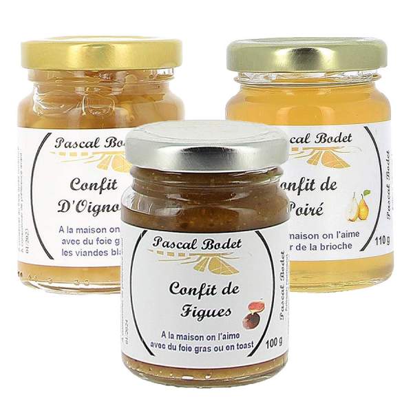 Lot de 3 confits normands Bodet 3x100g