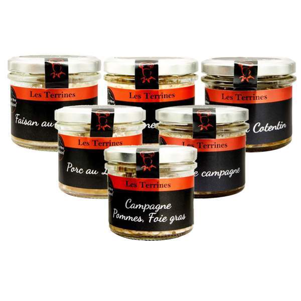 Lot découverte de 6 terrines père Roupsard 180g