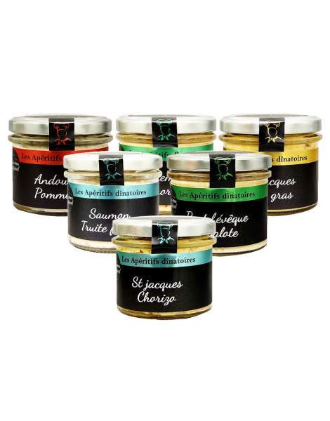 Lot de 6 apéritifs dinatoires père Roupsard 100g