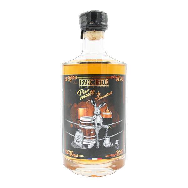 Whisky pur malt "Le combatant" Franc-Tireur 70cl 46%