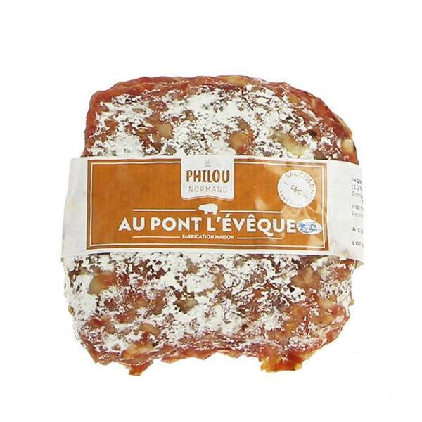 Saucisson sec au Pont-l'évêque Le philou normand 220g