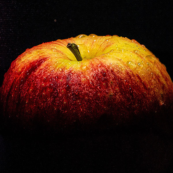 Des pommes qui flottent sur l'eau